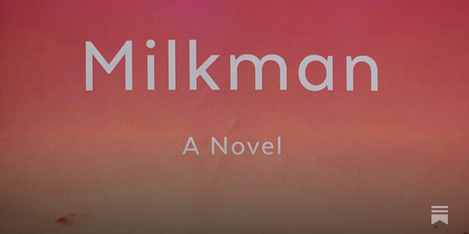 milkman book